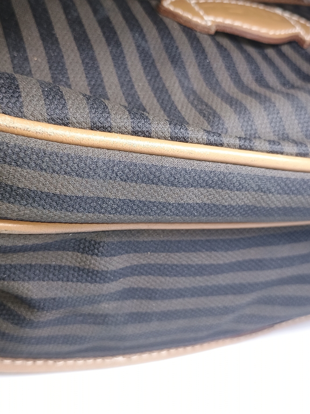 Vintage Fendi Striped Crossbody W/COA - Picture 10 of 11